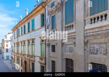 Palazzo Valmarana Braga nel comune italiano di Vicenza. Foto Stock