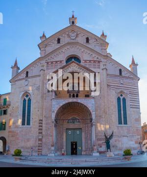 Cattedrale di Santa Maria Matricolare a Verona Foto Stock