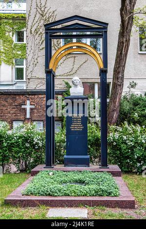 Dorotheenstadt cimitero protestante e sepoltura. Chausseestraße 126,Mitte,Berlino,Germania Friedrich August Stüler grave,architetto e costruttore prussiano Foto Stock