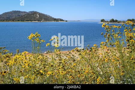 Lake Perris state Recreation Area a Spring, Riverside, California Foto Stock