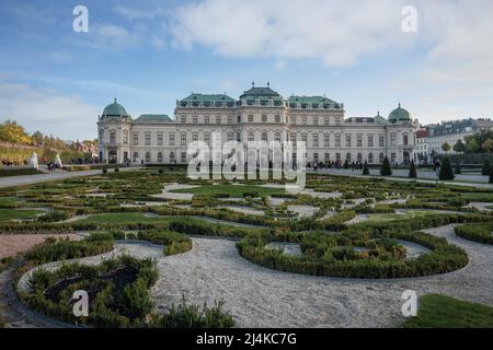 Palazzo Belvedere - Vienna, Austria Foto Stock