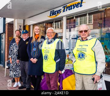 Budleigh Lions Pasqua Raffle raccogliere soldi per buone cause locali. Il ticker vincente. Foto Stock