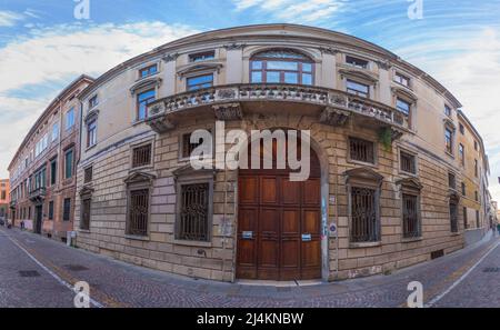 Padova, Italia, 30 agosto 2021: Dimora storica nel centro storico di Padova in Italia Foto Stock