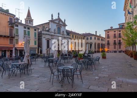 Vicenza, 29 agosto 2021: Parrocchiale di San Michele detta dei Servi a Vicenza. Foto Stock