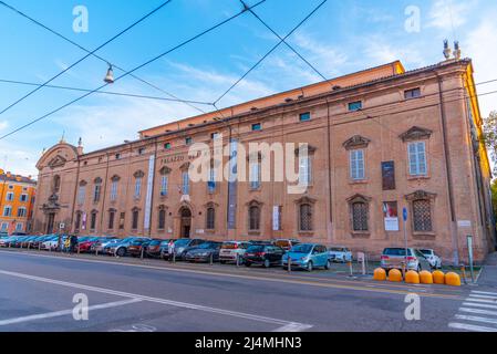 Modena, Italia, 22 settembre 2021: Palazzo dei Musei nel comune italiano di Modena. Foto Stock