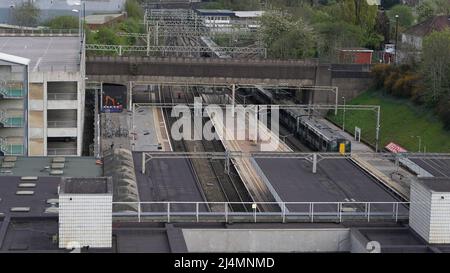 Area della stazione ferroviaria di Coventry Foto Stock