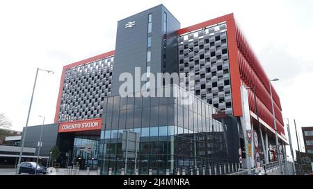 Area della stazione ferroviaria di Coventry Foto Stock