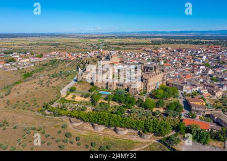 Vista aerea dell'hotel Parador de Oropesa in Spagna Foto Stock
