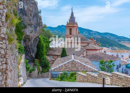 Chiesa di Santa Maria de la Mesa a Zahara, Spagna Foto Stock