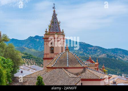 Chiesa di Santa Maria de la Mesa a Zahara, Spagna Foto Stock