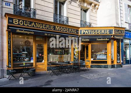 Tradizionale panificio francese Foto Stock