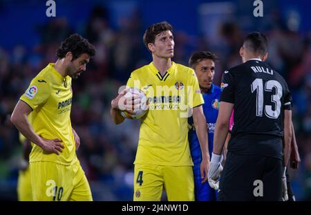 2 aprile 2022; Colosseo Alfonso Perez, Getafe. Madrid, Spagna; Men's la Liga Santander, Getafe CF vs. Villarreal CF; 900/Cordon Press Credit: CORDON PRESS/Alamy Live News Foto Stock