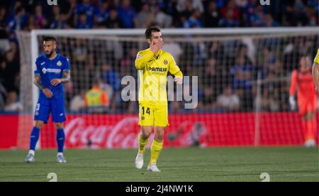 2 aprile 2022; Colosseo Alfonso Perez, Getafe. Madrid, Spagna; Men's la Liga Santander, Getafe CF vs. Villarreal CF; 900/Cordon Press Credit: CORDON PRESS/Alamy Live News Foto Stock