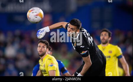 2 aprile 2022; Colosseo Alfonso Perez, Getafe. Madrid, Spagna; Men's la Liga Santander, Getafe CF vs. Villarreal CF; 900/Cordon Press Credit: CORDON PRESS/Alamy Live News Foto Stock