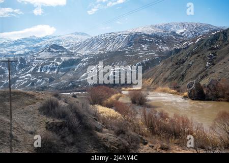 Türkei, Tal des Euphrat östlich von Erzincan Foto Stock