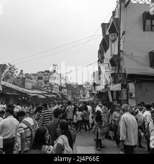 Haridwar, India, 02 2021 ottobre - Har Ki Pauri è un famoso ghat sulle rive del Gange in Haridwar, India, tempio indiano sulle rive del Gange, Foto Stock