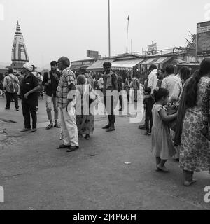 Haridwar, India, 02 2021 ottobre - Har Ki Pauri è un famoso ghat sulle rive del Gange in Haridwar, India, tempio indiano sulle rive del Gange, Foto Stock