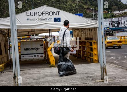 Immigrazione legale e illegale, Venezuela, Colombia, Ecuador, Sud America Foto Stock