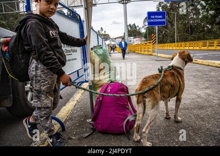 Immigrazione legale e illegale, Venezuela, Colombia, Ecuador, Sud America Foto Stock