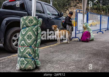 Immigrazione legale e illegale, Venezuela, Colombia, Ecuador, Sud America Foto Stock