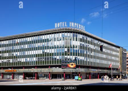 Imperial Hotel, progettato da otto Frankild insieme a Svend Aage Hansen e Jørgen Høj, completato nel 1961; Copenhagen, Danimarca Foto Stock