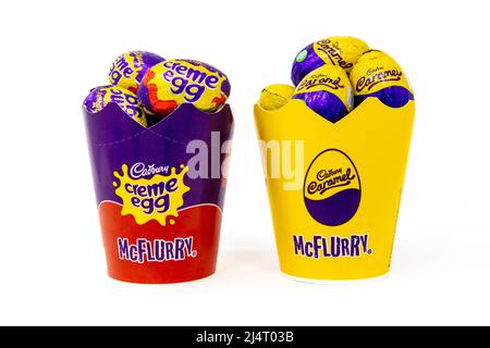 McDonalds Cadbury Caramel & Creme Egg Mcflurry Foto Stock