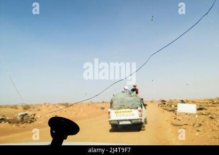 Mauritania, dintorni di Atar, sulla strada Foto Stock