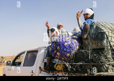 Mauritania, dintorni di Atar, sulla strada Foto Stock