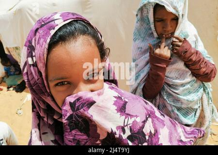 Mauritania, dintorni di Chinguetti, ritratto Foto Stock