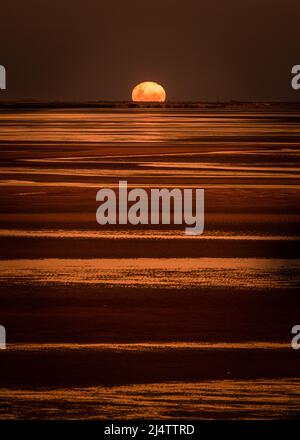 Scalinata per la Luna, Port Hedland, Australia Occidentale Foto Stock
