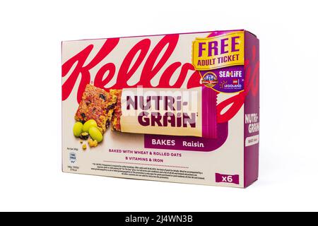 Nutri-Grain Raisin di Kellogg Foto Stock