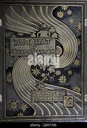 Rubáiyát di Omar Khayyám è il titolo che Edward Fitzgerald diede alla sua traduzione nel 1859 da persiano ad inglesi di una selezione di quatraini (rubāʿiyāt) attribuita a Omar Khayyam (1048-1131), soprannominato "l'astronomo-poeta di Persia". Illustrato da Elihu Vedder, Foto Stock