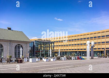 Visualizza il Forum Adlershof sul sito del campus Adlershof dell'Università Humboldt di Berlino, Germania, Europa Foto Stock