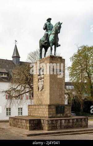 Statua equestre del grande elettore Friedrich Wilhelm a Kleve Foto Stock