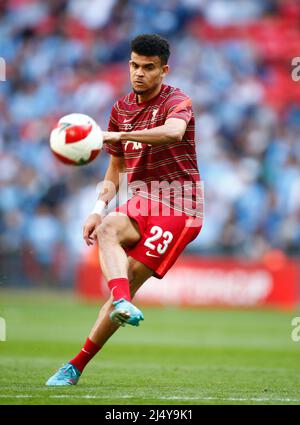 LONDRA, INGHILTERRA - APRILE 16: Semifinale della Coppa fa Luis Fernando D’az Marulandaduring di Liverpool tra Manchester City e Liverpool a Wembley Stadi Foto Stock