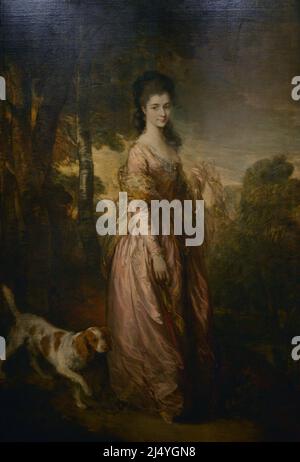 Thomas Gainsborough (1727-1788). Pittore inglese. Ritratto di Mrs Lowndes-Stone, ca. 1775. Olio su tela (232 x 153 cm). Museo Calouste Gulbenkian. Lisbona. Portogallo. Foto Stock