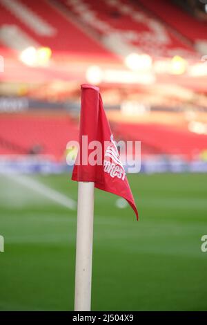 Nottingham, Regno Unito. 18th Apr 2022. Durante la partita EFL Champioinship tra Nottingham Forest e West Bromwich Albion a City Ground a Nottingham, Inghilterra Paul Bonser/SPP Credit: SPP Sport Press Photo. /Alamy Live News Foto Stock