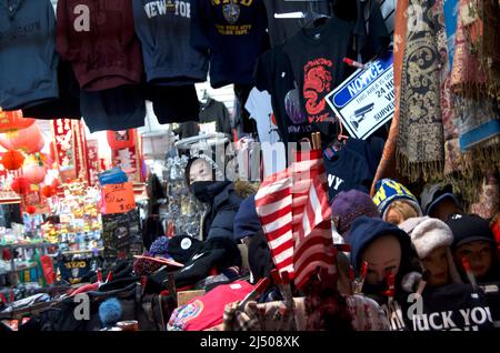 Negozio di souvenir a Chinatown, New York Foto Stock