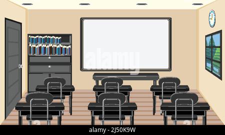 Illustrazione del concetto di abitacolo della scuola Illustrazione Vettoriale