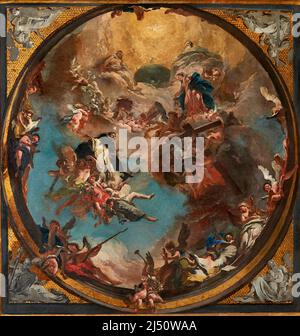 San Domenico in gloria - olio su tela - Giambattista Tiepolo - 1723 - Venezia, Gallerie dell’Accademia Foto Stock