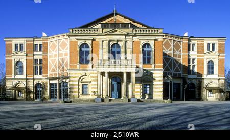 Bayreuth Festival Theatre o Festspielhaus Bayreuth, Germania Foto Stock