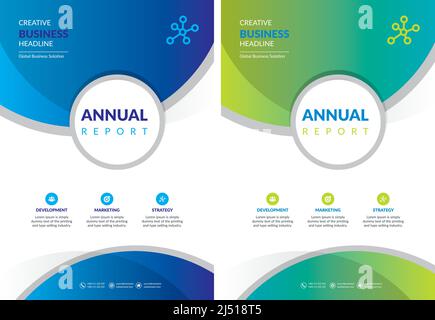 Modern Annual Report Catalog Cover Design Template dept to the flyer, brochure, catalogue, magazine, cover, opuscolo, presentazione, sito web, banner, ecc. Illustrazione Vettoriale