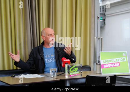 Vienna, Austria. Novembre 17th, 2014. Christoph Chorherr è un ex politico austriaco del Partito Verde. Nel 2019 si dimise dal partito dopo che l'Ufficio federale per la prevenzione e la lotta alla corruzione ha aperto un'indagine contro di lui basata su un reclamo anonimo Foto Stock