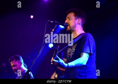 Frank Turner in performance al Fleece di Bristol. REGNO UNITO. Aprile 16, 2022 Foto Stock