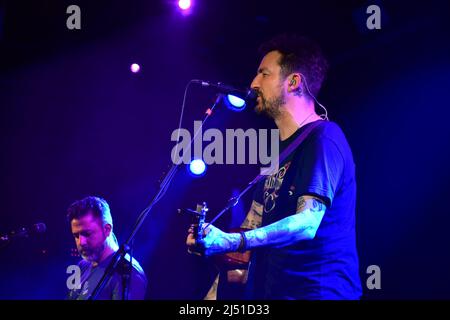 Frank Turner in performance al Fleece di Bristol. REGNO UNITO. Aprile 16, 2022 Foto Stock