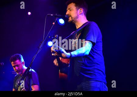 Frank Turner in performance al Fleece di Bristol. REGNO UNITO. Aprile 16, 2022 Foto Stock