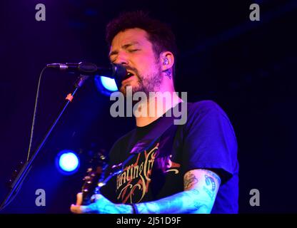 Frank Turner in performance al Fleece di Bristol. REGNO UNITO. Aprile 16, 2022 Foto Stock