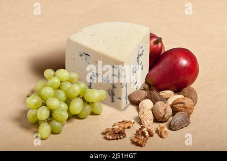 Cuneo di formaggio blu Foto Stock