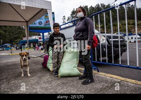 Immigrazione legale e illegale, Venezuela, Colombia, Ecuador, Sud America Foto Stock