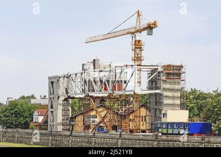 Cantiere del Centro di documentazione dell'Arte di Tadeusz Kantor Cricoteka a Cracovia, Polonia. Foto Stock